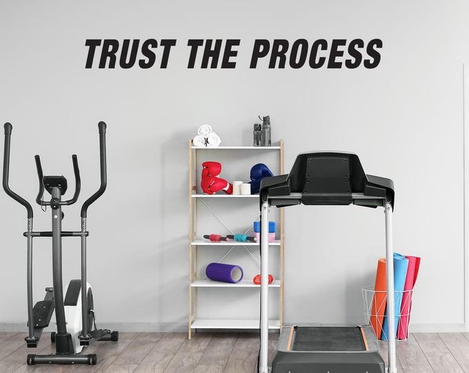 TRUST THE PROCESS Wall Decal, Office Wall Decal, Physical Therapist Wall Decal, Chiropractor Decal, Gym Wall Decal, Commercial Grade Sticker