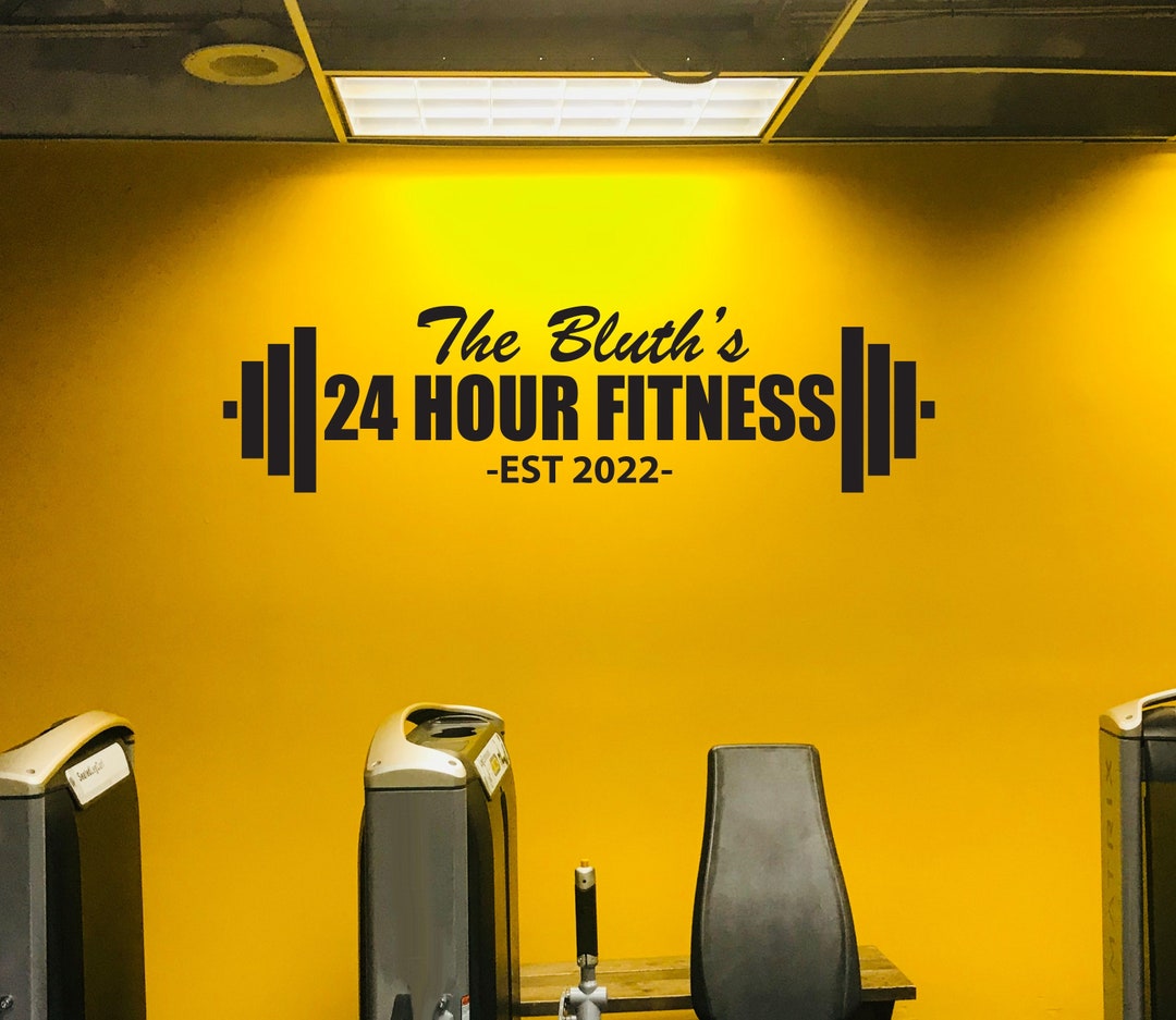 Personalized Custom Home Gym Name Decal, Custom Decal for Gym, Home Gym