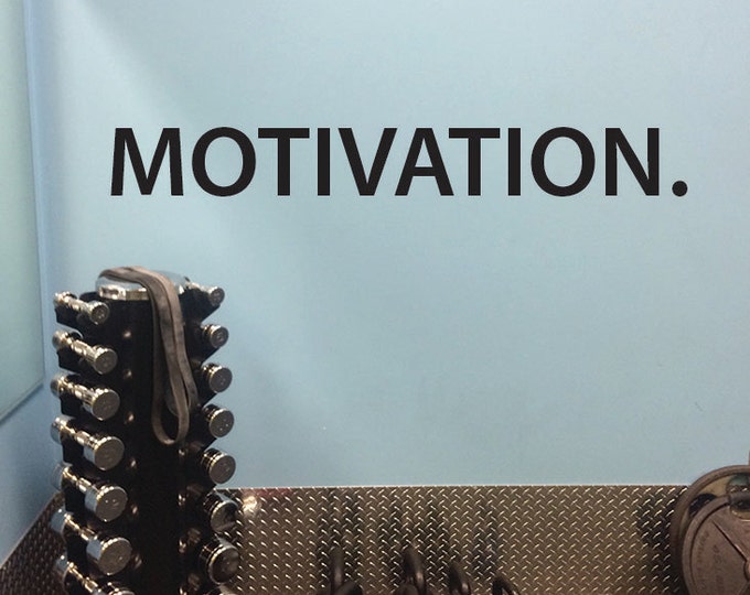 MOTIVATION. Wall Decal. Vinyl Graphic