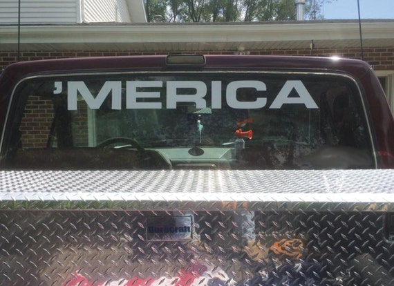 4th of July, Independence Day Decor. 'MERICA VINYL DECAL