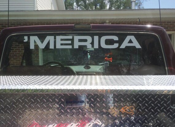 4th of July, Independence Day Decor. 'MERICA VINYL DECAL