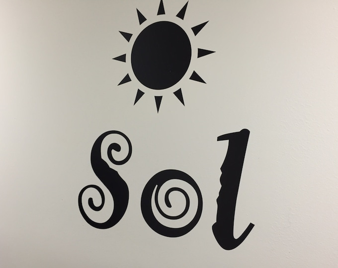 Tanning Salon Design Ideas, Summer Wall Decal. Tanning Sign, Sol Wall Decal