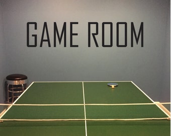 Game Room Wall Decal. Basement Design Ideas - Etsy