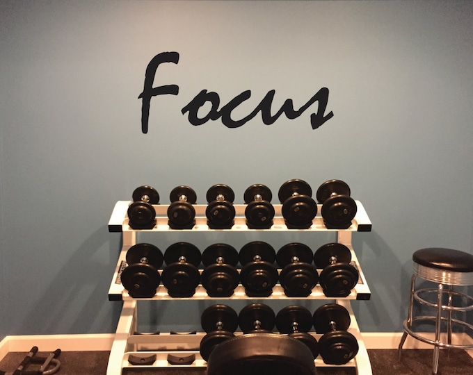 Sports Wall Decal, Focus Wall Art.