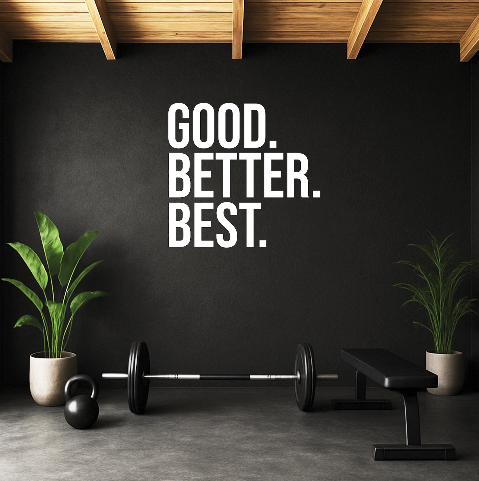 Good Better Best Quote Decal | Vinyl Wall Lettering | Gym Motivation ...