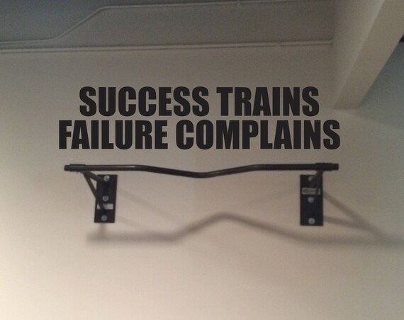 Classroom Wall Decor, School Gym Decor, Gym Motivation. Success Trains Failure Complains