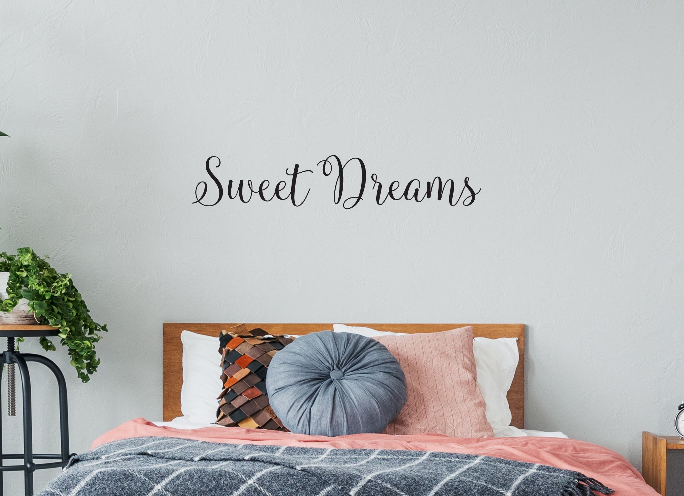 Süße Träume Wandtattoo, Zitat Wandtattoo, Zitat für über dem Bett