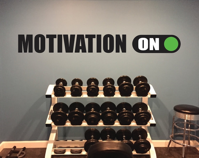 Motivation ON switch decal, Motivation Quote Wall Decal