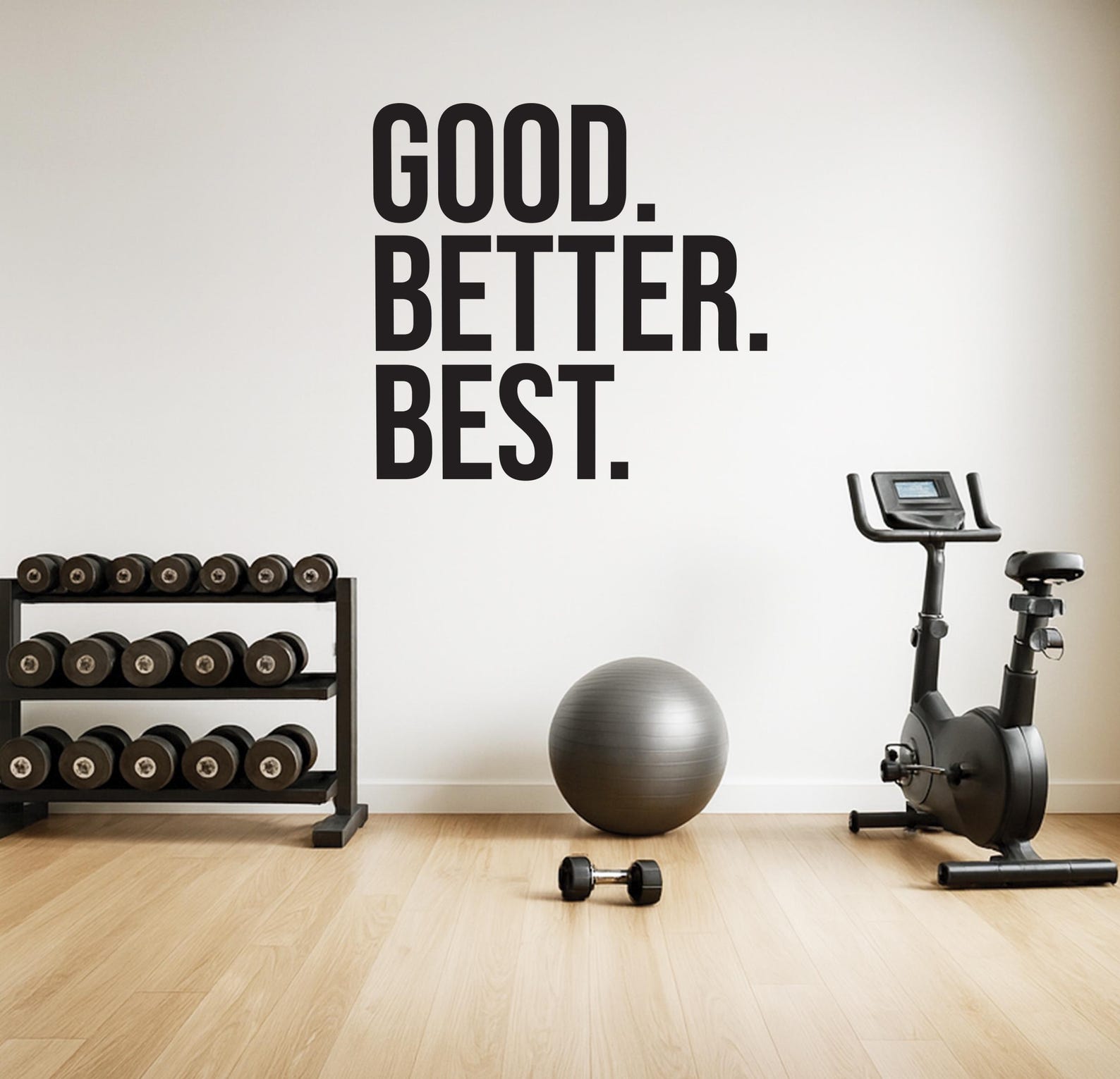 Good Better Best Quote Decal | Vinyl Wall Lettering | Gym Motivation ...