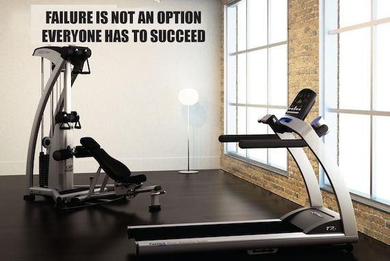 Failure is not an Option Wall Decor Vinyl Decal Gym Workout Motivation Quote 12"x60" 13