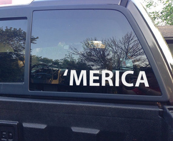 MERICA Vinyl Decal Sticker Multiple sizes available!