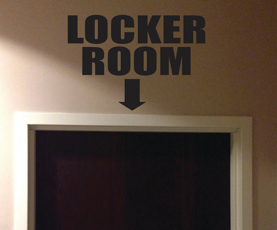 Locker Room Wall Art Decal, 13"x19"