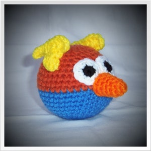 PDF Crochet Pattern - Angry Birds Space Blue Bird