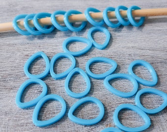 Lot de 12 marqueurs de point de tricot imprimés en 3D : motif œuf en forme de larme