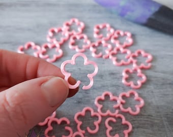 Marqueurs de point fleur : marqueurs de progression pour tricot au crochet imprimés en 3D - lot de 12