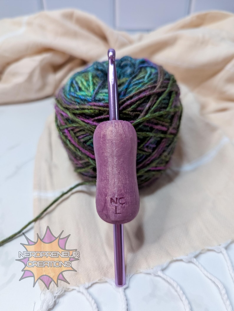 Lápiz de silicona intercambiable Squishy Grip Gemstone Collection MINI - Mango ergonómico - Mango de ganchillo imagen 11