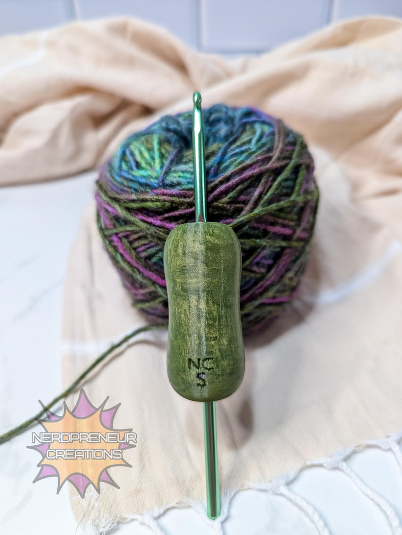 Lápiz de silicona intercambiable Squishy Grip Gemstone Collection MINI - Mango ergonómico - Mango de ganchillo imagen 8