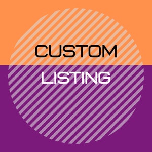 Custom Listing for Amanda M.