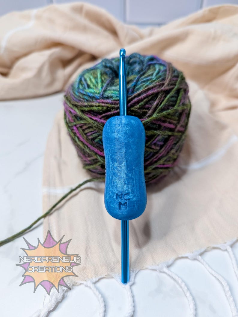 Lápiz de silicona intercambiable Squishy Grip Gemstone Collection MINI - Mango ergonómico - Mango de ganchillo imagen 7