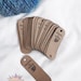 Custom Logo Rivet Tags, Vegan Faux Leather, Chicago Screw Fold Over Tags,  Cozy Tags, Tags for Knitting or Crochet - Your Design or Logo 