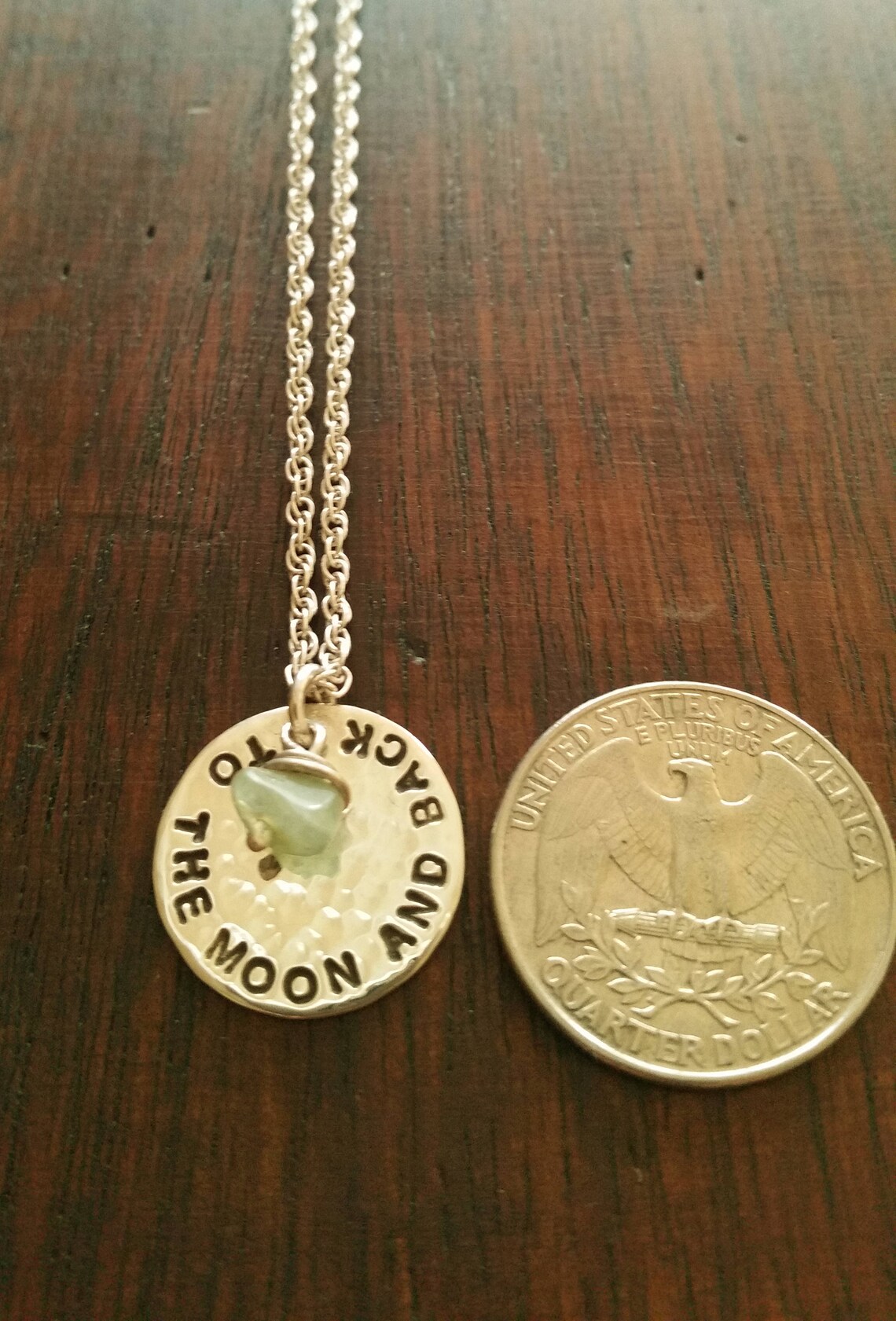 Sterling Silver Charm. Handmade. Stamped. Hammered. Etsy