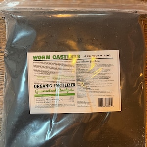 5 Pounds Organic Worm Castings – All-Natural Fertilizer, Soil Enrichment, Eco-Friendly Plant Care