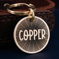 Personalized Brass Sun Dog Tag, Cat Tag, Custom Sunshine Pet ID Tag, Simple Dog Collar Tag product logo
