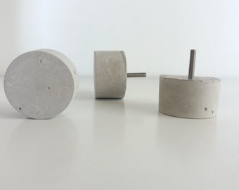Modern Round Concrete Knob, Cabinet Hardware