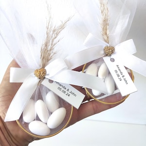 Bonbons aux amandes personnalisés - Cadeau de mariage - Cadeaux de mariage personnalisés, cadeaux de mariage uniques pour les invités, cadeau de mariage aux amandes