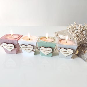 Candle Wedding Favors, Wedding Bridal Shower Favors, Personalized Wedding Gift, Candle Favors Candel Gift for Guests, Candle Gift