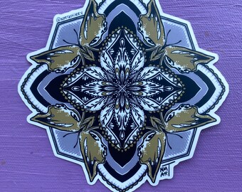 Butterfly Mandala Sticker