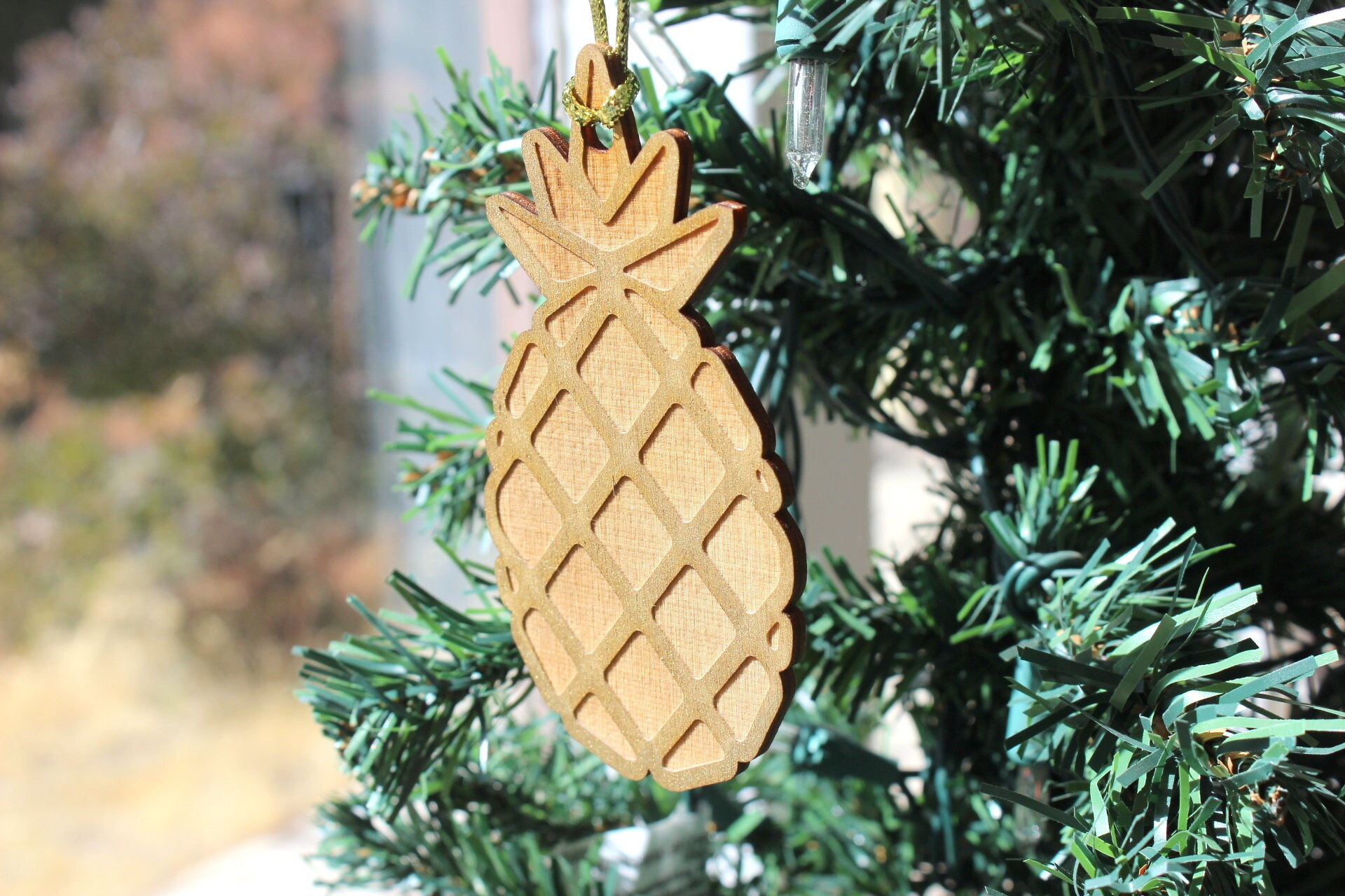 Pineapple Christmas Ornament Can Be Personalized With Name & Etsy