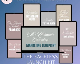 Faceless Creator Launch Kit: digitaal product-startpakket (MRR + PLR) pdf-download