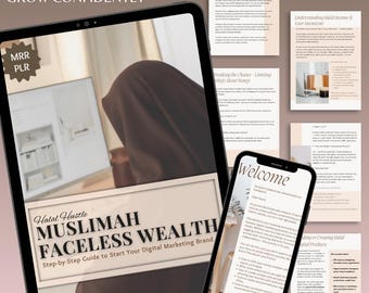 e-boek Muslimah Faceless Wealth: halal Digital Income (PLR-rechten voor MRR)