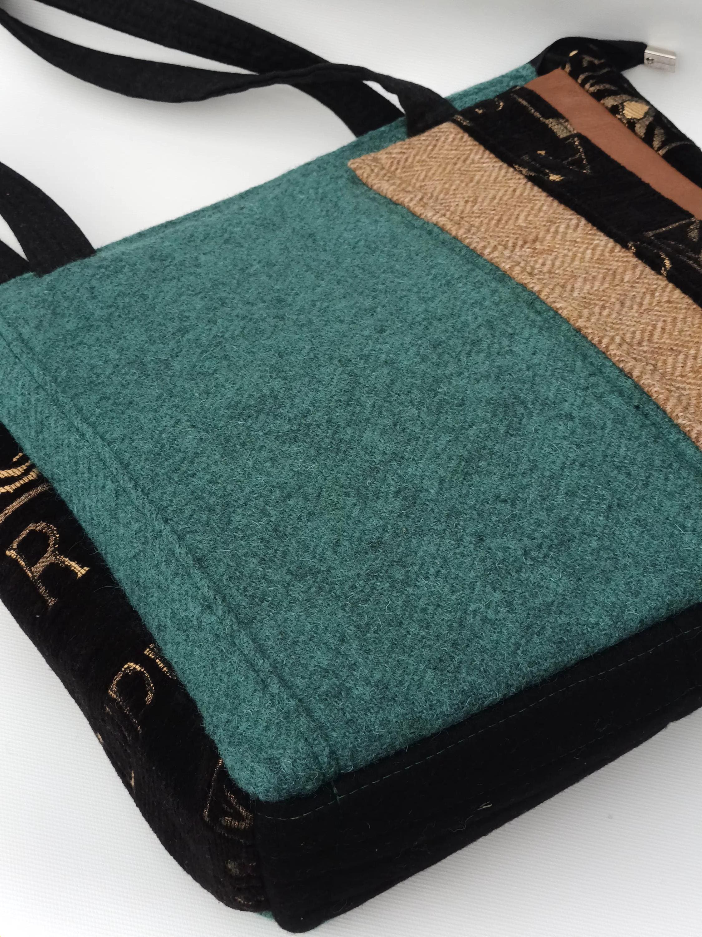 ●augustone8● [HANDMADE] WOOLLY BAG_green Handmade Wool Tote/shopping Bag/green - Etsy