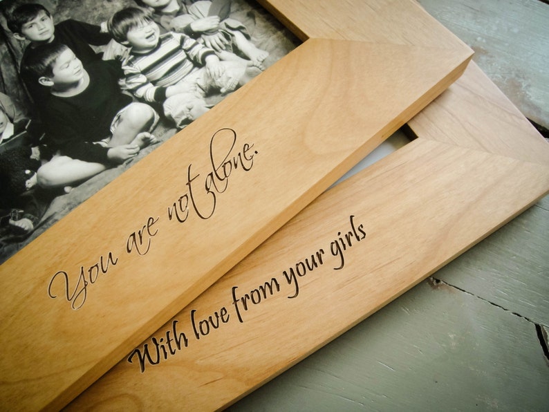 8x10 Personalized Picture Frame. Engraved Wood Frame. Wedding. Etsy