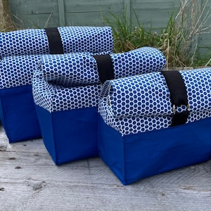Matching large, medium and small project bags for knitting - project bags for crochet - free standing project bag - yarn bowl project bag