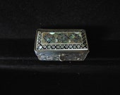 Sterling Silver and Mother of Pearl Antique Pill Box