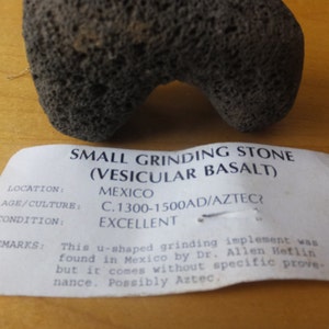 1300 AD Vesicular Basalt Grinding Stone