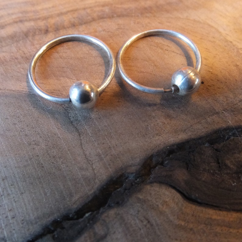 Sterling Silver Hoop Earrings Etsy Canada