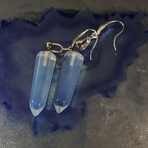 Moonstone and sterling earrings