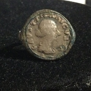 Römischer Münzring Bronze