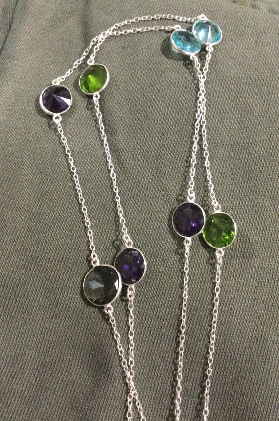 Multiple Gemstone and silver - image 5