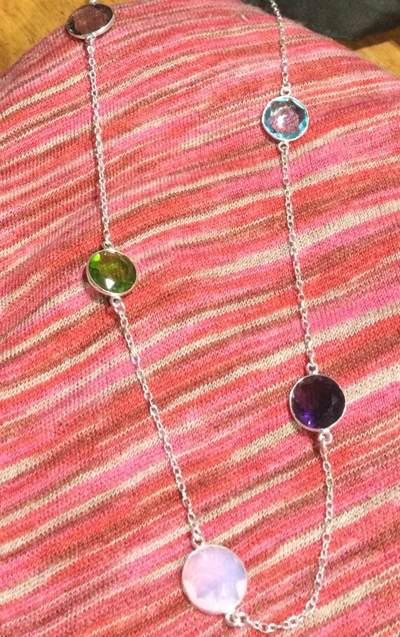 Multiple Gemstone and silver - image 3
