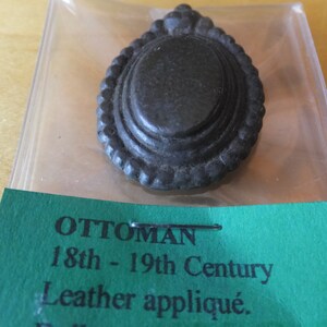 18th Century Ottoman Empire Leather Applique