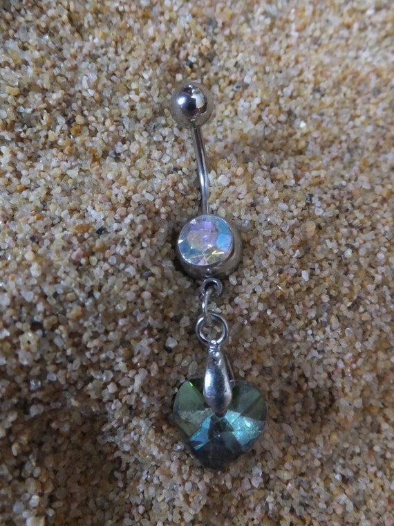 Gorgeous Retro Surgical Steel and Mystic Topaz Be… - image 2