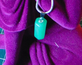 Vintage Jade Pendant comes with 30 inch sterling chain