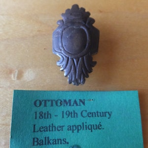 18th Century Ottoman Leather Applique