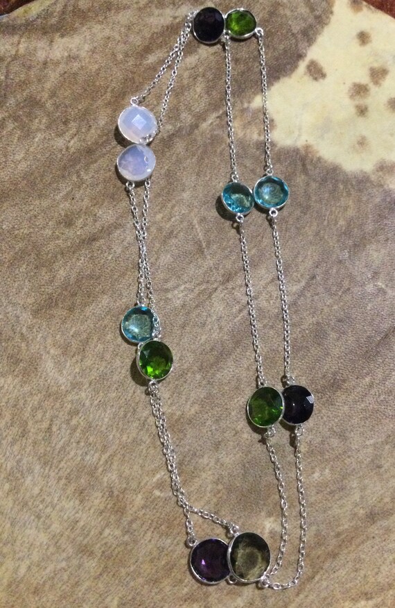 Multiple Gemstone and silver - image 2