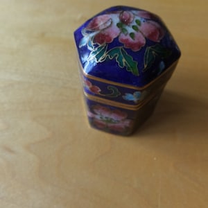Boîte à Pilules Cloisonnée Antique